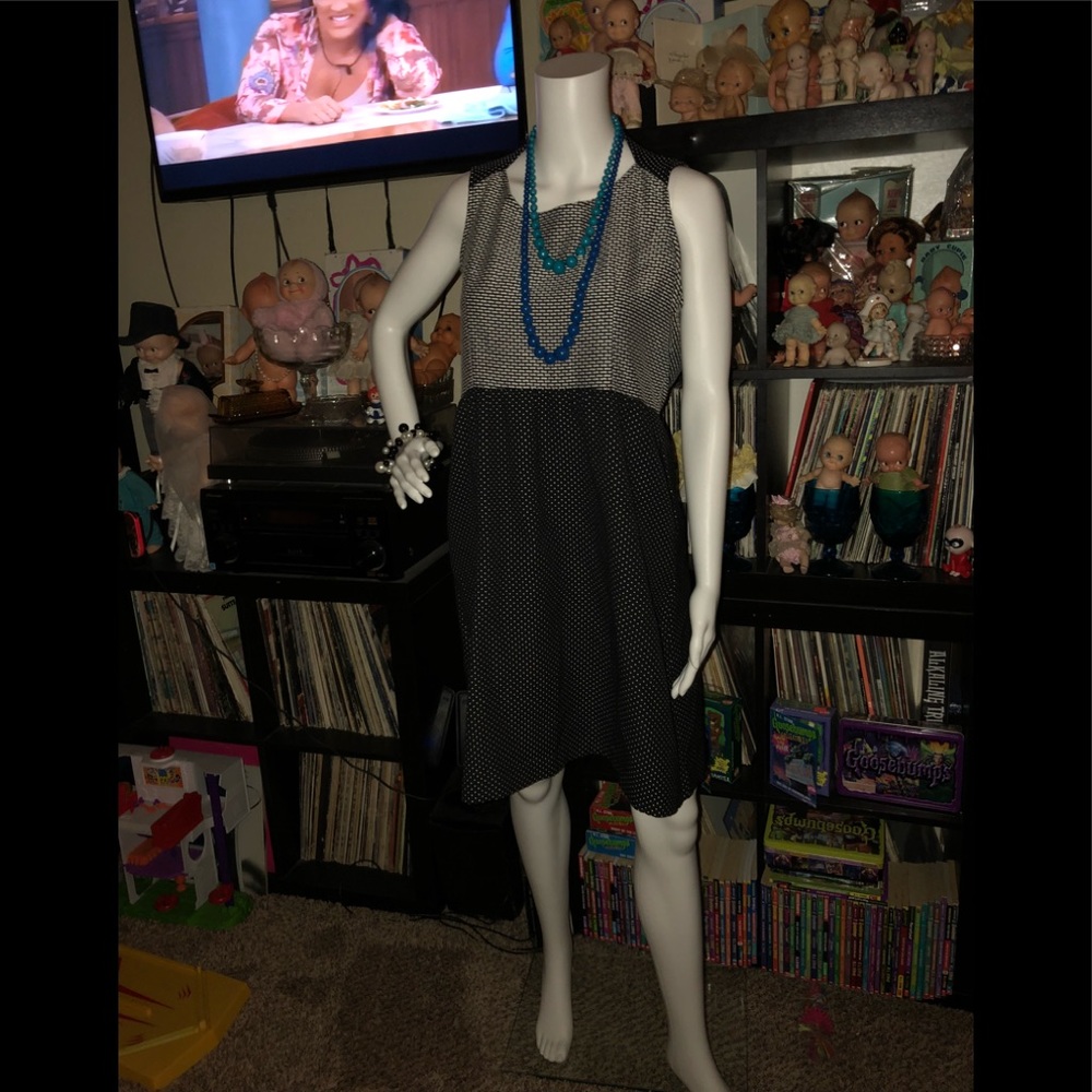 The Limited black and white polka dot dress